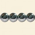 Haematite Silver Tone Bead String - 10mm 