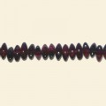 Garnet Rice Beads - 8mm x 3mm - 16" String