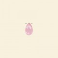 Rose Quartz Faceted Drop Bead - 9mm x 13mm 