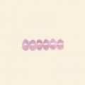 Rose Quartz Button Bead - 8mm x 5mm - 16" String
