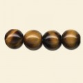 Large Hole Tiger Eye Beads - 8mm - Pack of 10 