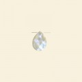 Mother of Pearl Faceted Drop - 18mm x 13mm 