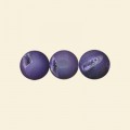 Purple Frosted Agate Bead with Crystal Eye - 10mm - Pack of 10 