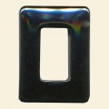 Haematite Rectangular Donut - 30mm x 22mm x 4mm 
