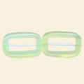 Jade Hollow Rectangular Oval Beads - 35mm x 20mm - 16" String