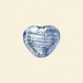 Light Blue Glass Silver Foil Heart Bead - 15mm - Pack of 10