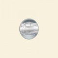 Crystal Glass Silver Foil Flat Disc Bead - 12mm 