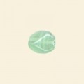 Mint Pressed Glass Nugget Bead - 13mm x 10mm - Pack of 10 
