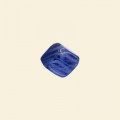 Blue Pressed Glass Cube Bead - 10mm - Pack of 10 