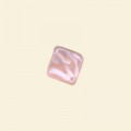 Pink Pressed Glass Cube Bead - 10mm - Pack of 10