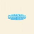 Aqua Pressed Glass Tube Bead - 20mm - Pack of 10 