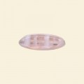 Pink Pressed Glass Tube Bead - 20mm - Pack of 10