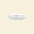 White Pressed Glass Tube Bead - 20mm - Pack of 10 