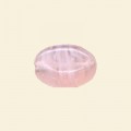 Pink Pressed Glass Flat Nugget Bead - 15mm x 12mm - Pack of 10 
