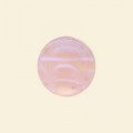 Pink Pressed Glass Flat Disc Bead - 15mm - Pack of 10 