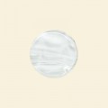 White Pressed Glass Flat Disc Bead - 15mm - Pack of 10 