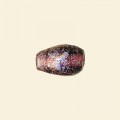 Purple Dichroic Glass Drop Sparkle Bead - 15mm x 10mm  