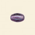 Purple Dichroic Glass Olive Sparkle Bead - 7mm x 12mm  