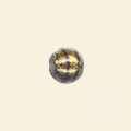 Gold Dichroic Glass Round Bead - 8mm 