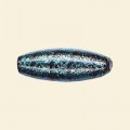 Aqua Dichroic Glass Bead - 23mm x 10mm 
