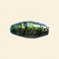Green Dichroic Glass Bead - 23mm x 10mm 