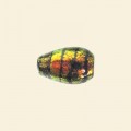 Gold Dichroic Glass Drop Bead - 13mm x 8mm
