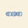 Blue Glass Oval Beads - One Side Glitter, One Side Plain - 6mm x 5mm - Pack of 10  