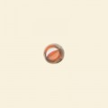 Orange Lustred Glass Round Beads - 6mm - Pack of 10 