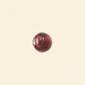 Pink Glass Bead with Gold Stripe - 8mm 