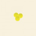 Yellow Matt Glass Round Beads - 4mm - Pack of 100 