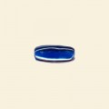 Blue Glass Lustre Beads - 13mm x 9mm - Pack of 10 