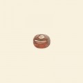 Orange Drum Lustred Glass Beads - 7mm x 5mm - Pack of 10