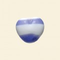 Purple Matt Glass Heart Beads - 15mm