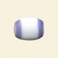 Purple Matt Glass Flat Rectangle Beads - 17mm x 14mm