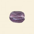 Purple Glass Transparent Nugget Beads - 15mm x 10mm - Pack of 10 