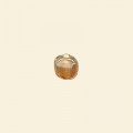 Topaz Lustred Glass Flat Disc Beads - 7mm x 6mm - Pack of 10 