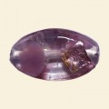Purple Glass Spotty Foiled Flat Oval Beads - 25mm x 15mm 