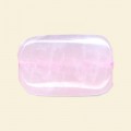 Rose Quartz Flat Oblong Beads - 20mm x 30mm - 16" String