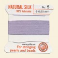 Lavender 100% Silk Thread and Needle - Pack