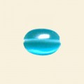Aqua Cats Eye Beads - 14mm x 10mm - String