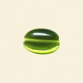Lime Cats Eye Beads - 14mm x 10mm - String