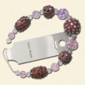 Pink AB Assorted Glass Bead String