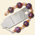 Pink/Purple Assorted Glass Bead String