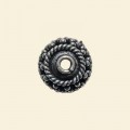 Antique Silver Plated Bead Cap - 12mm 