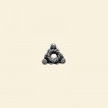 Pewter Effect Antique Look Closed Ring - 5mm - Pack of 10