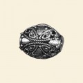 Zinc Alloy Flat Oval Bead - 27mm x 12mm 