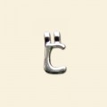 Plated Letter C Pendant - 12mm 