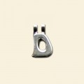 Plated Letter D Pendant - 12mm 