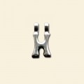 Plated Letter H Pendant - 12mm 