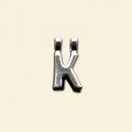 Plated Letter K Pendant - 12mm 